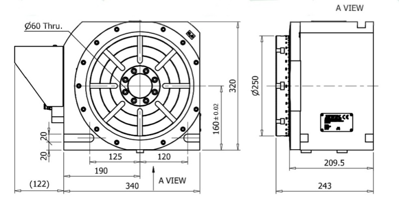 上銀250四軸轉(zhuǎn)臺 上銀250四軸轉(zhuǎn)臺
